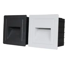 BECOSTAR 3 Вт Светодиодный светильник для лестниц со встроенной коробкой алюминиевый ступенчатый светильник s наружный светодиодный настенный светильник для ног водонепроницаемый IP54