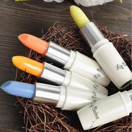 

New Kawaii carotene Gradient Makeup Lip Balm Moisturizing macaron lip balm Natural Plant Sphere lip gloss Lipstick lip smacker