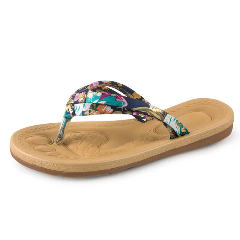 

2018 Women Fashion Summer Flat Flip Flops Sandals Loafers Bohemia Shoes Ssandales Femme 2018 Nouveau Zapatos Mujer 0427