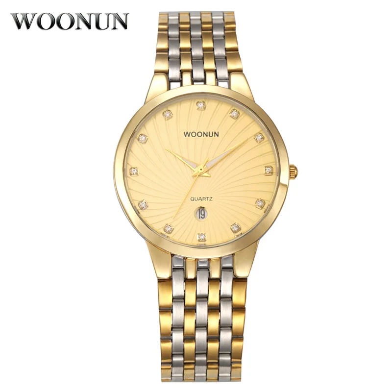 Aliexpress.com : Buy WOONUN Famous Brand Luxury 18K Gold Watches Men