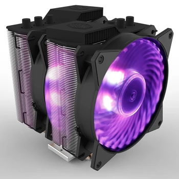 

Cooler Master MAP-D6PN-218PC-R1 T620P 6 Heatpipes CPU Cooler Radiator Double 12cm RGB PWM Fan For Intel AMD AM4 With controller
