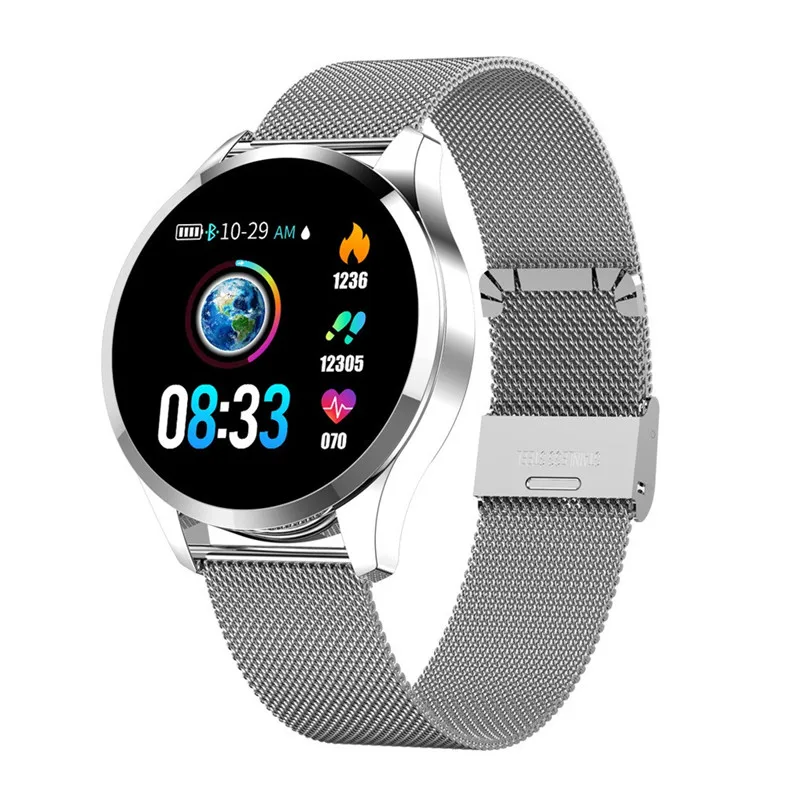 Q9 Smart Watch 1.22 Inch Color Screen Women Blood Pressure Heart Rate Monitor Smart Watch Fitness Tracker IP67 Bluetooth 40MR2720