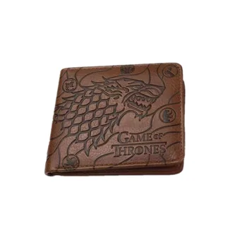 

Game of Thrones Stark Wallets Bi Fold Purse Slim wallet with Coin pocket for Man and Woman Wallets and purses