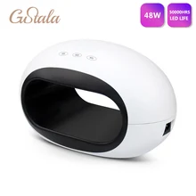 48 Вт УФ светодиодный светильник для ногтей Сушилка для ногтей умный инструмент для маникюра Гель-лак отверждения лампа ЖК-дисплей с инфракрасным датчиком+ 3 варианта синхронизации