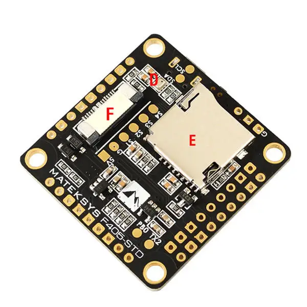 

Matek F405-STD BetaFlight STM32F405 Flight Controller Built-in OSD Inverter for RC Multirotor FPV Racing Drone