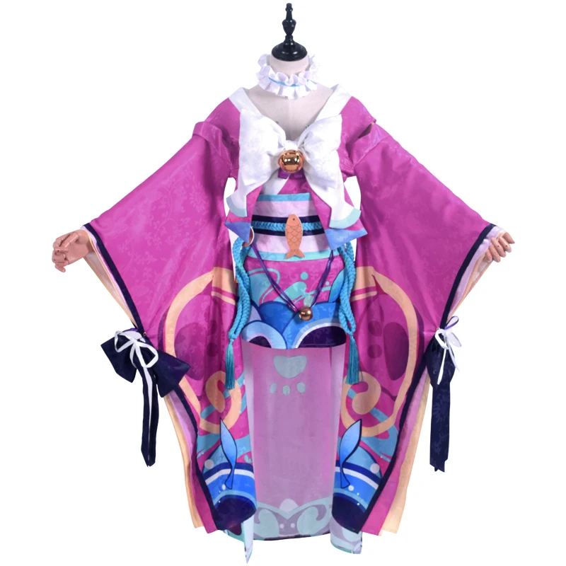 Onmyoji Kat Winkelier Kostuum Unawakening Mooie Kimono Lolita Dress Uniform Cosplay Kostuum Onmyoji Kat Winkelier Kostuum Unawakening Mooie Kimono Lolita Dress Uniform Cosplay Kostuum