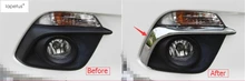 Accessori Per Mazda 3 AXELA Berlina Hatchback 2014 2015 2016 Anteriore Lampada della Luce di nebbia Palpebra Sopracciglio Kit di Stampaggio Copertura Trim 2 Pz