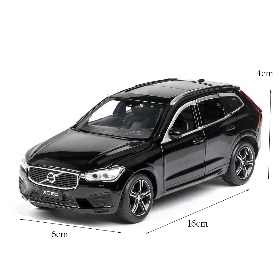 Новый 1:32 Масштаб литья под давлением игрушка модель автомобиля XC60 вагон звуковой