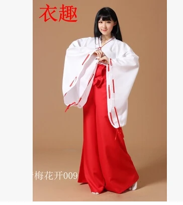 Новинка популярная аниме Inuyasha Cos косплей Kikyou женская одежда Miko полный комплект 5 в