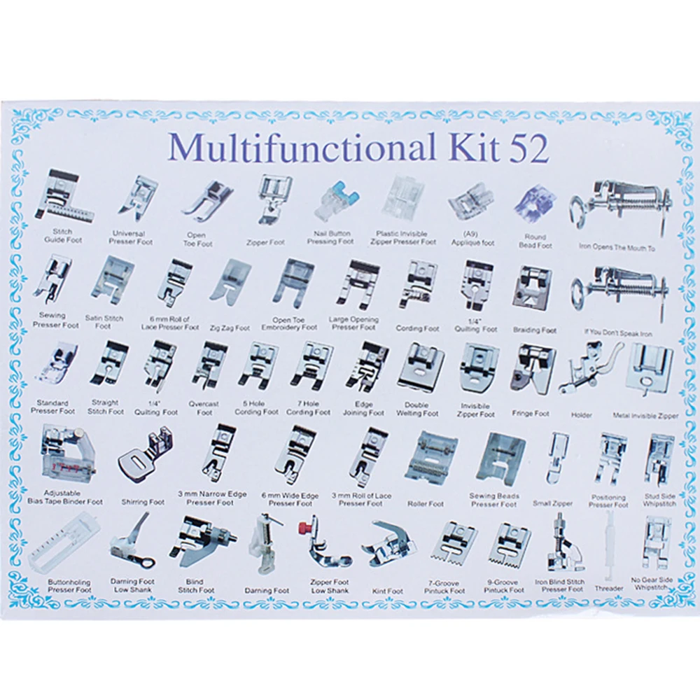 DIY бытовые аксессуары для шитья & Prop наборы 32/42/52/62 шт швейная машинка дома лапки