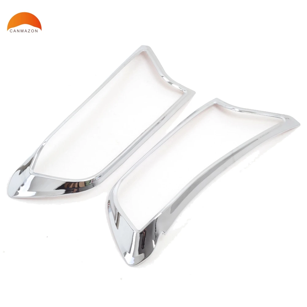 For Ford Ranger 2015 2016 ABS Chrome Exterior Front Headlight Hood Cover Frame Trims Auto Parts Accessories 2pcs For Ford Ranger 2015 2016 ABS Chrome Exterior Front Headlight Hood Cover Frame Trims Auto Parts Accessories 2pcs