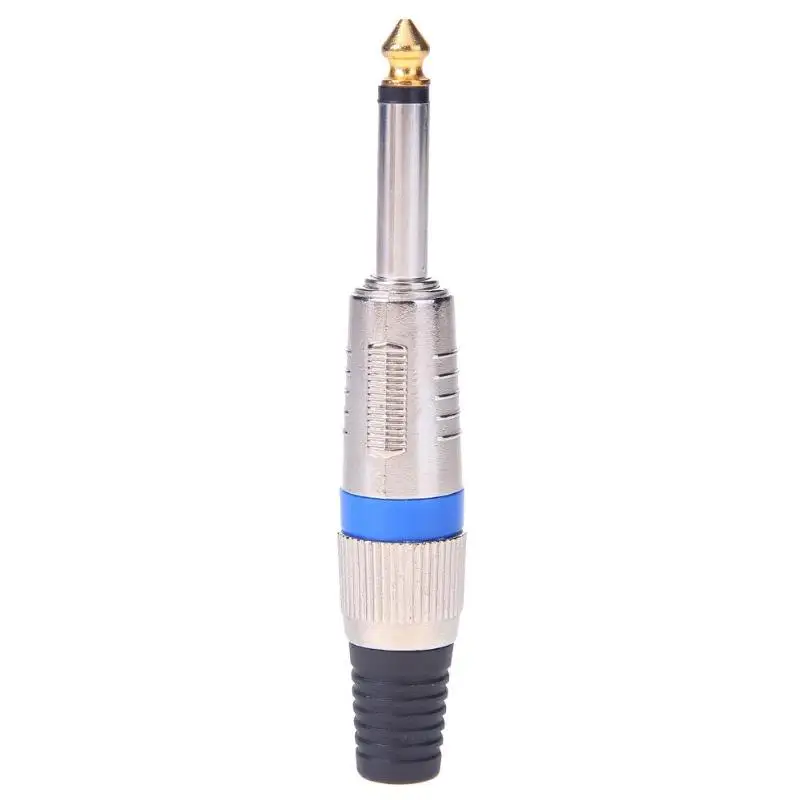 

ALLOYSEED 6.35mm 1/4 Inch Audio Plug Cable Nickel Plated Male Tip Audio Sound Mic Jack Plug Connector for Amplifier Speaker