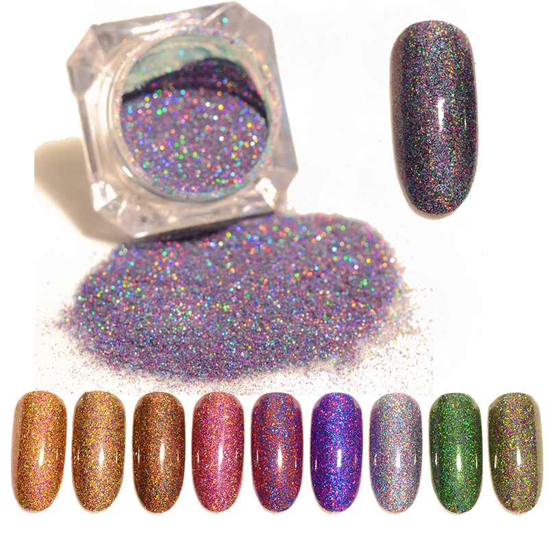

Starry Holographic Laser Nail Glitter Powder Holo Dust Manicure Nail Art Glitter Powder Decoration