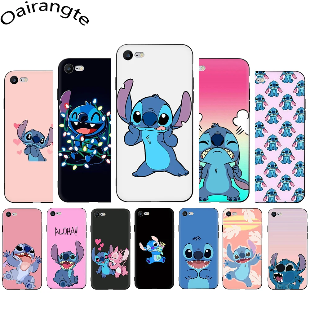 

cartoon lilo stich soft silicone phone cover for iphone 5 5s SE 6 6s 7 8 Plus X XR XS 11 Pro Max