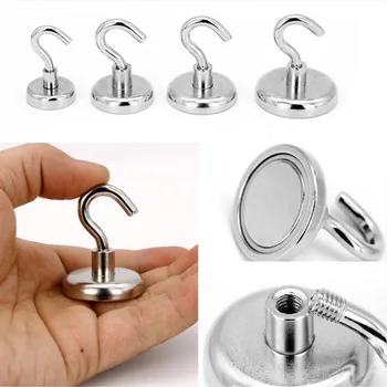 

Strong Magnetic Hook Mini Heavy Duty Hanger Durable For Home Kitchen Refrigerator E2S