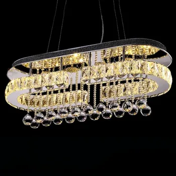 

Manggic illumination Modern crystal LED pendants Lighting Oval retro Restaurant pendant lamp nordic light