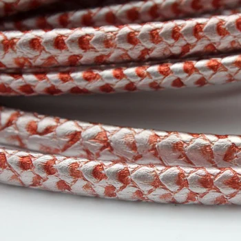 

1 Yard Red Fish Scales Shape Grained Licorice Leather Sturdy Rope 10mmx6mm Fish Scale Embossed Bangle Bracelet Leather Craft