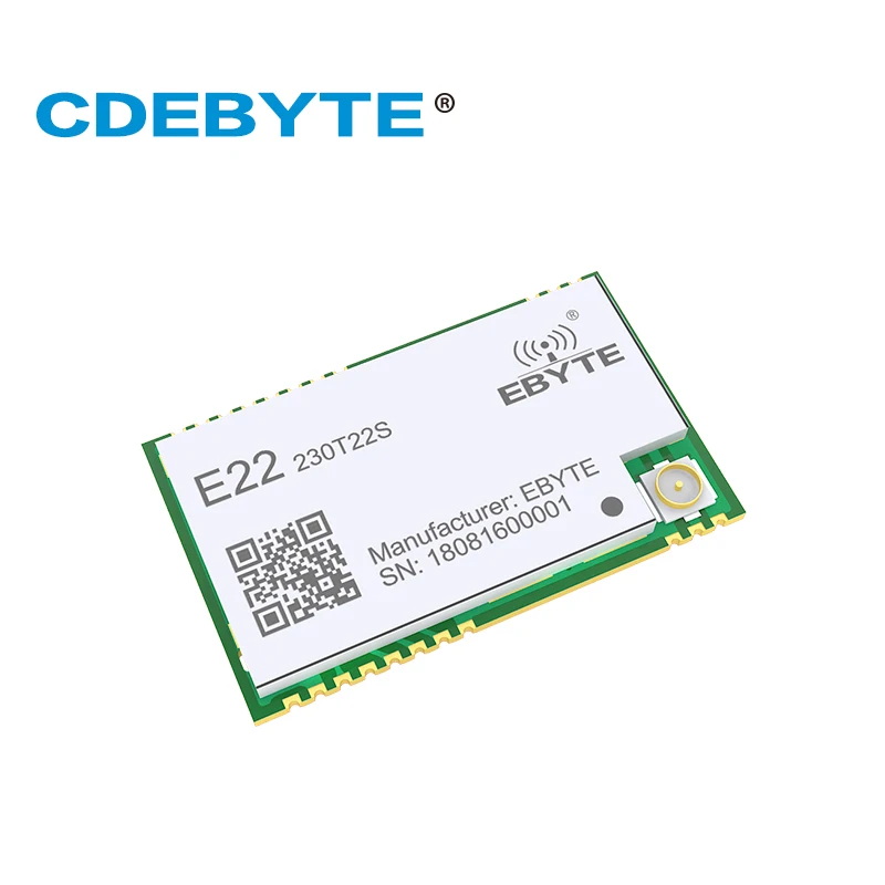 SX1262 230 МГц E22 230T22S SMD UART беспроводной передатчик и приемник RF модуль RSSI чистая