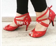 New Red Sexy Salsa Tango Ballroom Dance Shoes Latin Dance Shoes Salsa Dancing Shoes Bachata Dance Shoes