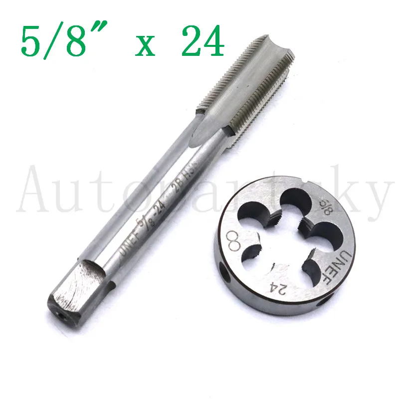 1/2 &quot 28 (1/2&quot x 28) или 5/8 24 (5/8x24) UNF HSS резьбовой кран и штампованный набор новый