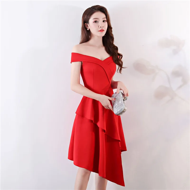 Fashion Trumpt Slash Neck Sexy Gorgeous Noble Dress For Women Evening Party Elegant fishtail Fast Prom Gowns | Женская одежда