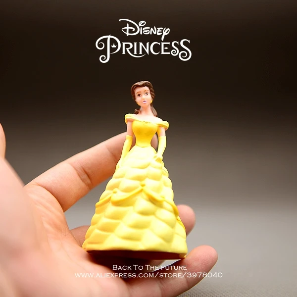 

Disney Beauty and the Beast Belle Princess 9cm doll Action Figure Anime Mini Collection Figurine Toy model for girl children