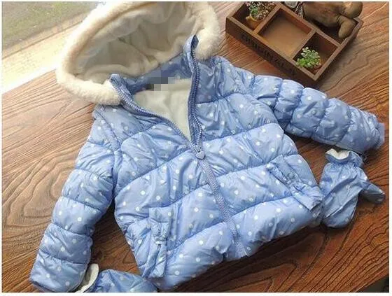 Y 061 зимняя куртка для маленьких девочек пальто для девочек Детская куртка для девочек куртка для малышей зимнее пальто Одежда для девочек детская одежда, парки - Цвет: Синий