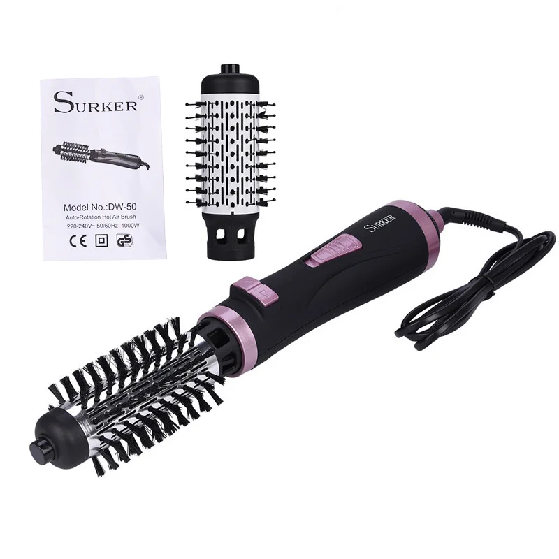 

Multifunctional 2 in 1 Hair Dryer Automatic Rotating Hair Brush Roller Hair Dryer Comb Hairdressing Wave Curls Blow Hot Wind