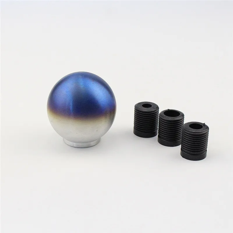 JDM Style Aluminum Roast Titanium Blue Gear Shift Knob No Speed Racing