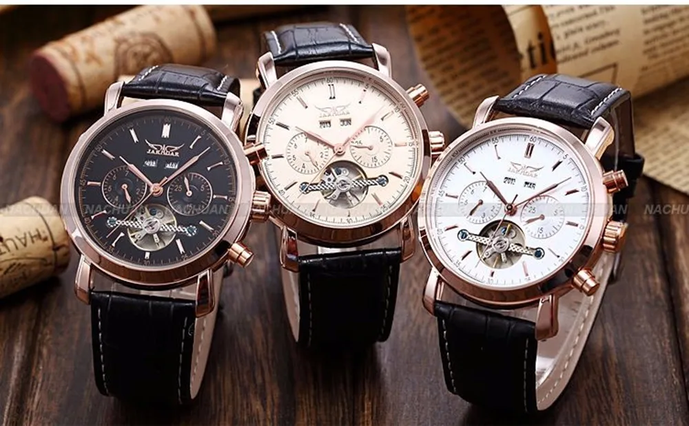 Tourbillon Auto Mechanical Mens Watch with Full Calendar Tourbillon Auto Mechanical Mens Watch with Full Calendar