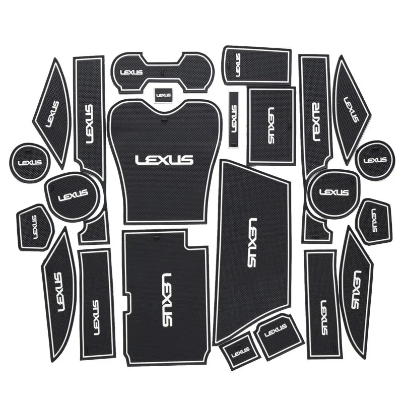 

10Pcs Lot Car Interior Upholstery For Lexus RX270 Rubber Mat Car Accessories Non-Slip Mat Auto Accessories Interior