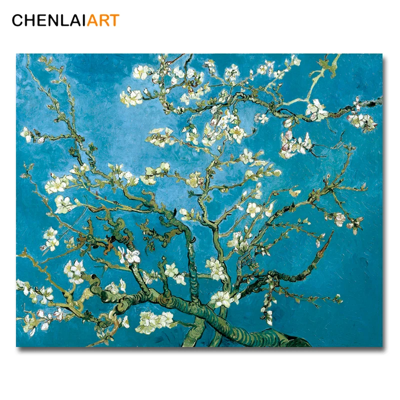 

Van Gogh Famous Print Canvas Painting Blossoming Almond Tree Poster Wall Pictures For Living Room Posters And Prints Wall Art
