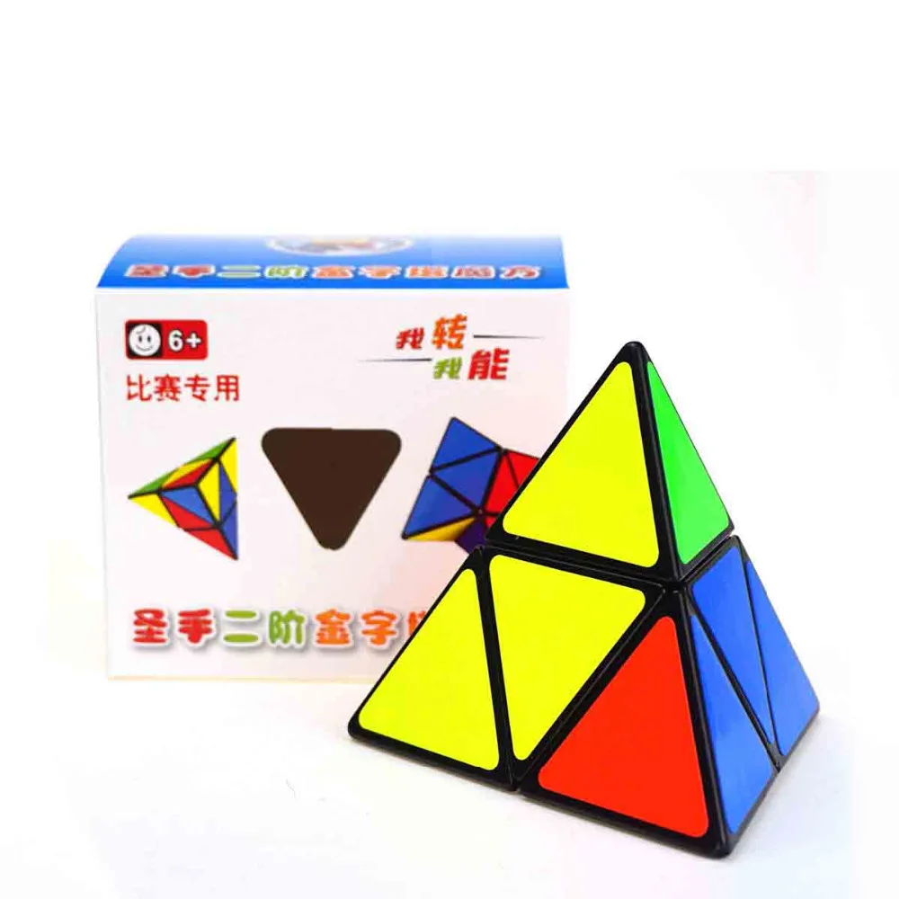 

2X2X2 Pyramid Puzzle Cube Magic Cube For Kid Educational Toy with instruction