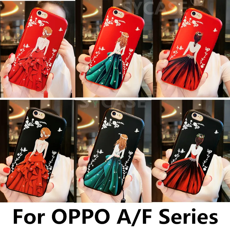 SYCASE роскошный алмаз мягкий чехол из ТПУ для OPPO A3 A5 A7 A7x F1 плюс F1s F5 F9 с рисунком