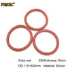 Joint torique en caoutchouc et silicone rouge, épaisseur de 10mm, diamètre entre 110mm et 620mm, joint d'étanchéité résistant à la chaleur, qualité alimentaire, sans poison ► Photo 1/4
