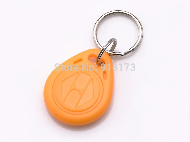 

100pcs/lot 125Khz RFID Proximity tag Keyfob token Access Control Rfid key fob yellow