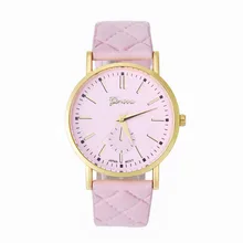 Supper Enjoyable Sizzling Style Geneva relogio feminino Unisex Informal Leather-based Band Quartz Analog Wrist Watch Jan13