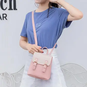 

Fashion Leather Small Shoulder Bag Female Handbags Women Patchwork Colors Cross Body Bag Purse Mobile Phone Messenger Bag #20