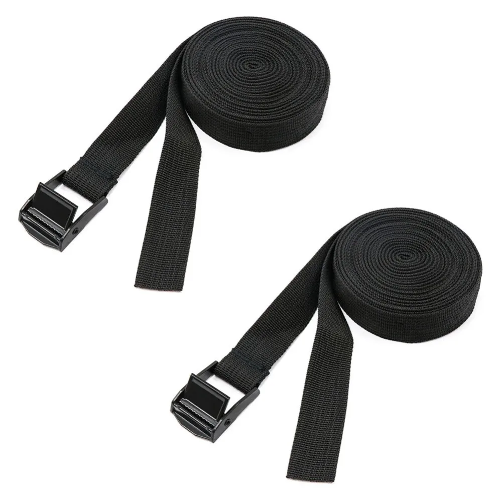 

Pair Car Roof Rack Pad Cargo Rack Long Extra Straps Black Tie-Down Strap Padded Cam Lock Buckle Roof Racks & Boxes