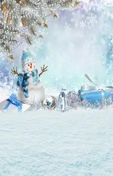 

Customized winter snow tree scenery photography backdrops for family portrait photo studio backgrounds