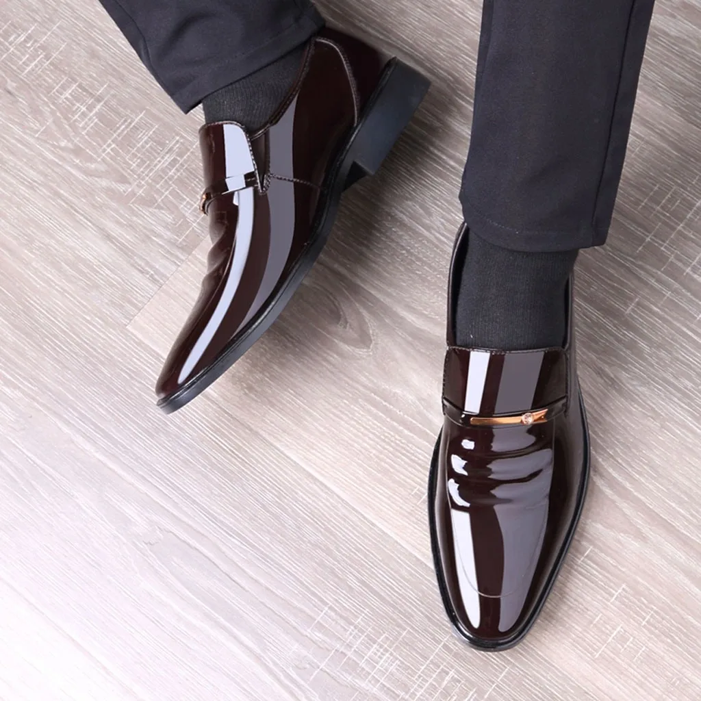 Классические модельные туфли мужские кожаные нарядные туфли для мужчин оксфорды для мужчин sapato social masculino Zapatos De Hombre De Vestir Apr17