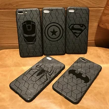 Funda Los vengadores de Marvel de superhéroe escudo Capitán América para iPhone 11 pro 8 7 6 6S Plus X Xs Max Xr funda de goma Ironman capinhas