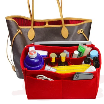 

NeverFull SPEEDY 25 30 35 40Felt Cloth Insert Bag Organizer Makeup Handbag Organizer Travel Inner Purse Portable Cosmetic Bags