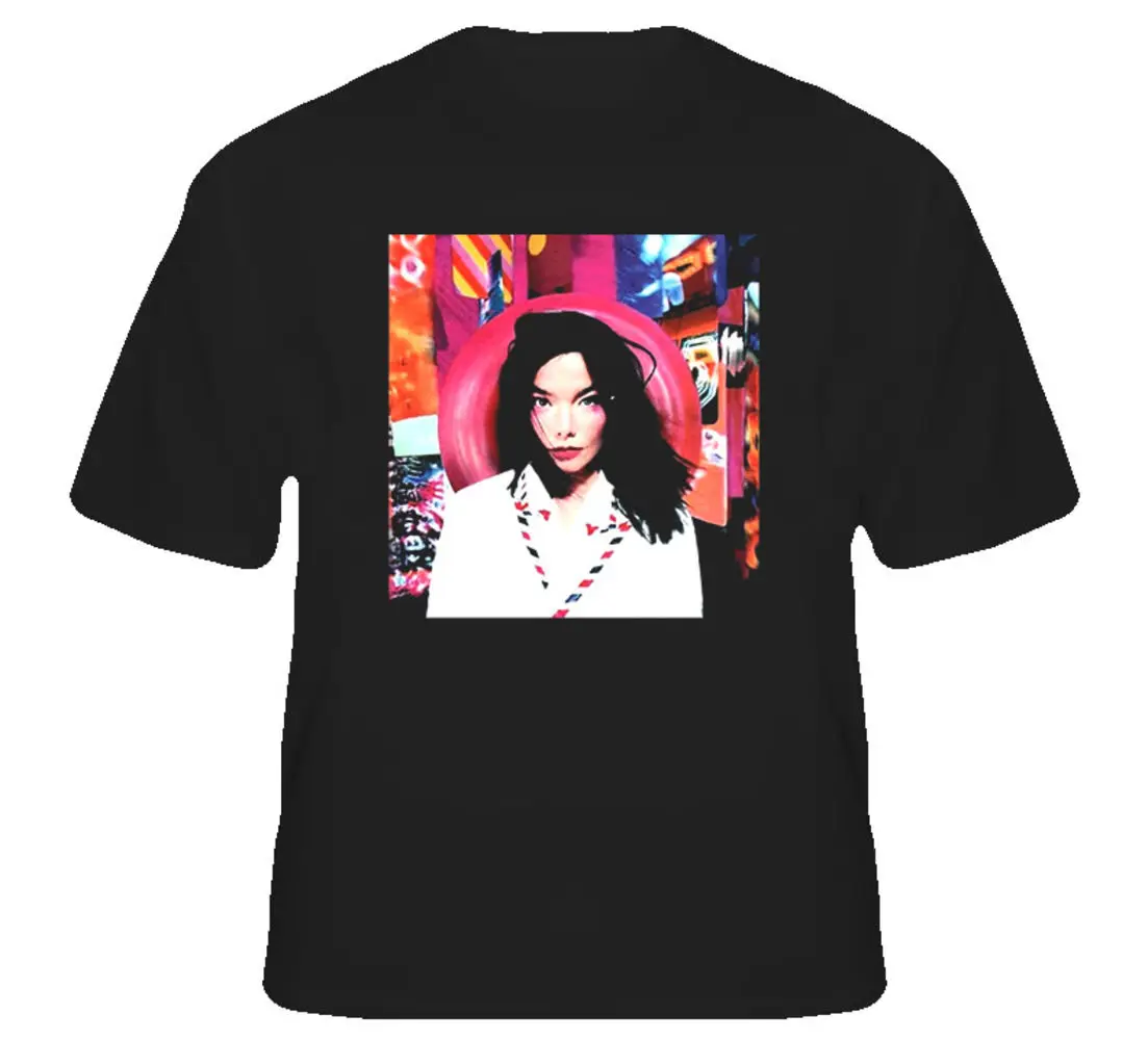 Post Bjork Album 1995 T Shirt Short Sleeve Plus Size discount hot new