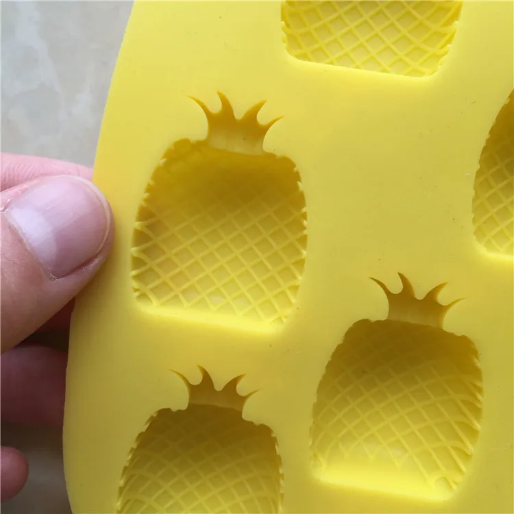 Творческий Фрукты Силиконовые ананас лед сетка DIY выпечки шоколадная форма холодной мыло ручной работы формы