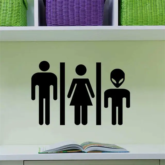 Man Woman Kid DIY Bathroom Wash Room Home Decor Public Place Inform Message Wall Stickers Shop Man Woman Kid DIY Bathroom Wash Room Home Decor Public Place Inform Message Wall Stickers Shop