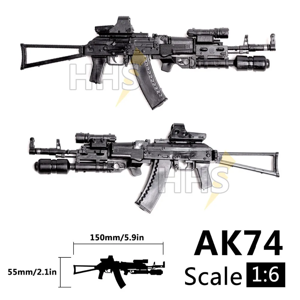 1:6 1/6 масштаб 12 дюймов фигурки AK74 винтовка пусковая модель пистолет 1/100 MG Bandai Gundam