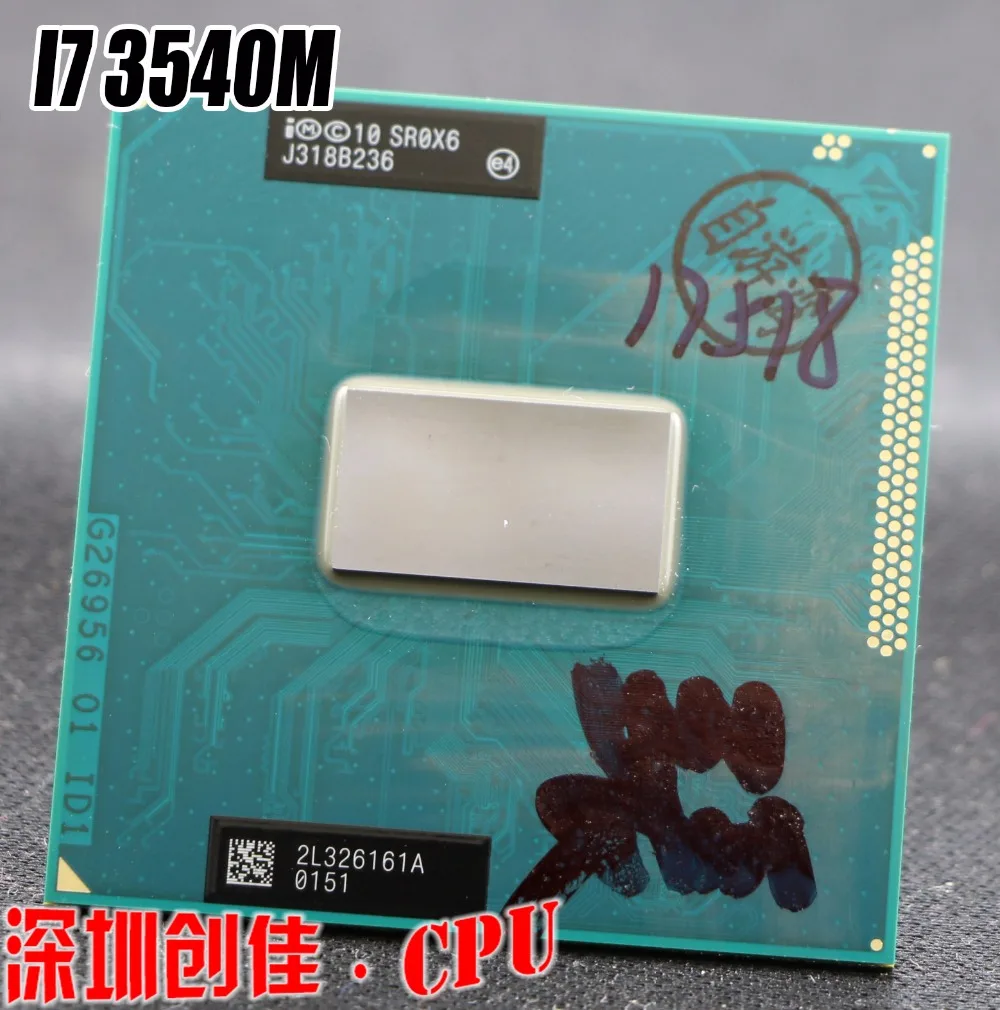 

Original intel Core i7 3540M 3.0GHz 4M Dual Core SR0X6 3540 Notebook processors Laptop CPU PGA 988 pin Socket G2 processor