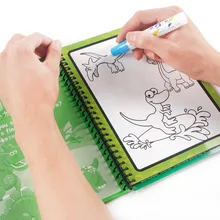 

Magic Water Drawing Book Coloring Book Doodle & Magic Pen Reusable Cartoon Coloring Painting Drawing Board For Kids Children Toy