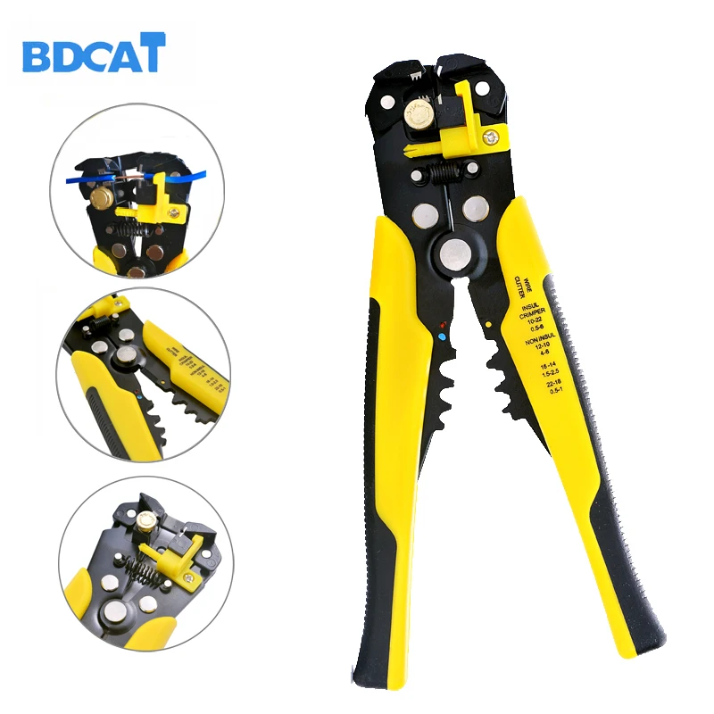 

BDCAT Multifuction Professional Automatic Wire Stripper Cutter Stripper Crimper Pliers Terminal Hand Tool Cutting